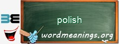 WordMeaning blackboard for polish